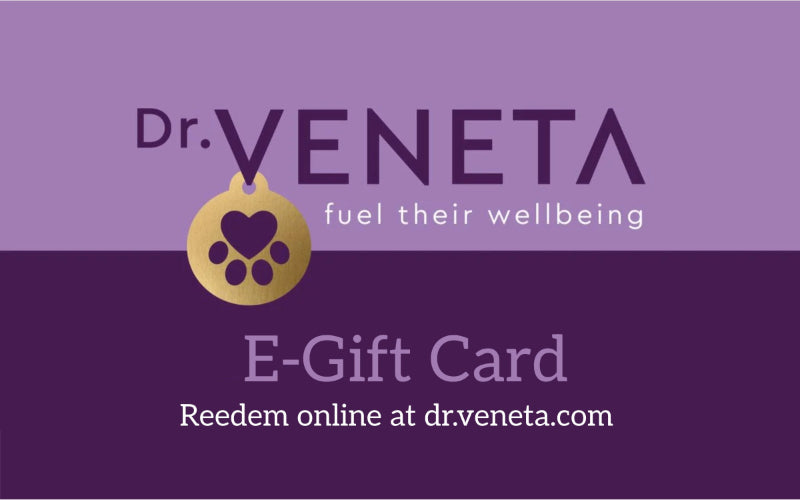 Dr Veneta e-gift card for online pet wellbeing products