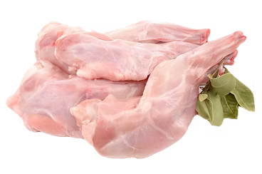 Rabbit meat protein ingredient used in pet nutrition
